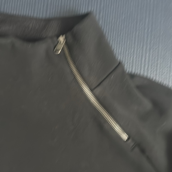 Athleta Black Side Zip Dress, Medium, Sweatshirt Dresss - Picture 2 of 7